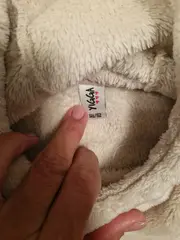 Vorschaubild 2 von Kinder Hoodie Kapuzenpullover Fleece Beige Gr. 146/152