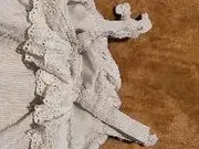 Vorschaubild 4 von Baby Mädchen Romper Strampler Weiß Gestreift Gr. 80 Baumwolle