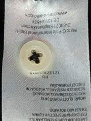 Vorschaubild 5 von Herren Poloshirt Schwarz Gr. 52/L Baumwolle Casual