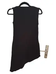 Vorschaubild 2 von Damen Top Shirt Schwarz Gr. 36/S Modern Asymmetrisch