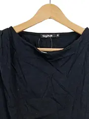 Vorschaubild 4 von Damen Top Shirt Schwarz Gr. 36/S Modern Asymmetrisch