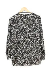 Vorschaubild 2 von Damen Bluse 38/M Mehrfarbig Tierdruck Langarm Casual