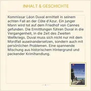 Vorschaubild 3 von Christine Cazon Lange Schatten über der Côte d'Azur Krimi Taschenbuch Historisch