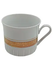 Vorschaubild 1 von Tasse Kaffeetasse Weiß Goldrand Klassisch Vintage GDR