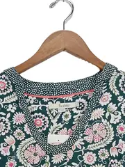 Vorschaubild 3 von Damen Freizeitkleid Gr. 38 Mehrfarbig Blumenmuster Viskose