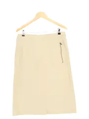 Vorschaubild 2 von A-Linienrock Damen 44/XXL Beige Klassisch Midirock Baumwolle