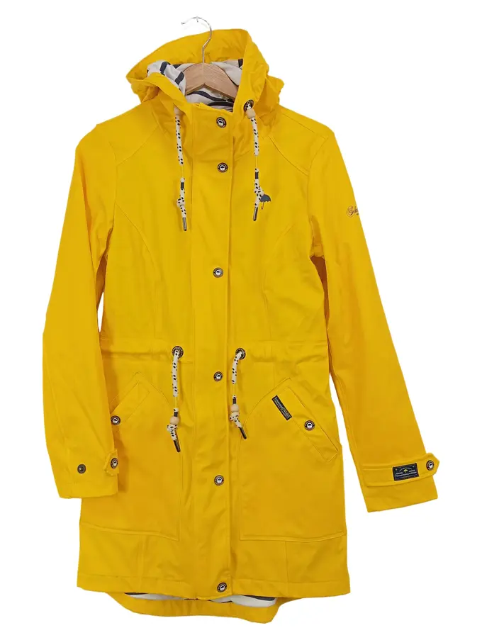 SCHMUDDELWEDDA Damen Regenjacke Gelb 34/XS Casual Outdoor