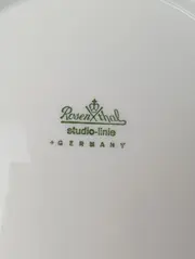 Vorschaubild 2 von studio-linie Kuchenteller Porzellan Weiß Blattmotiv 19cm Klassisch Elegant