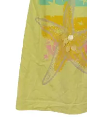 Vorschaubild 3 von Mädchen T-Shirt Gr. 152 Gelb Seestern Streifen Pailletten Casual