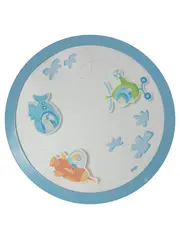 Vorschaubild 1 von Deckenleuchte Kinderzimmer Blau Flugzeug Rakete Farbenfroh Rund