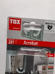 Vorschaubild 2 von TOX Acrobat Hohlraumdübel M4/38mm 4 Stück Metalldübel Gipskarton