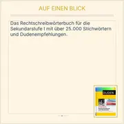 Vorschaubild 2 von Schülerduden Rechtschreibung und Wortkunde Sekundarstufe I Wörterbuch