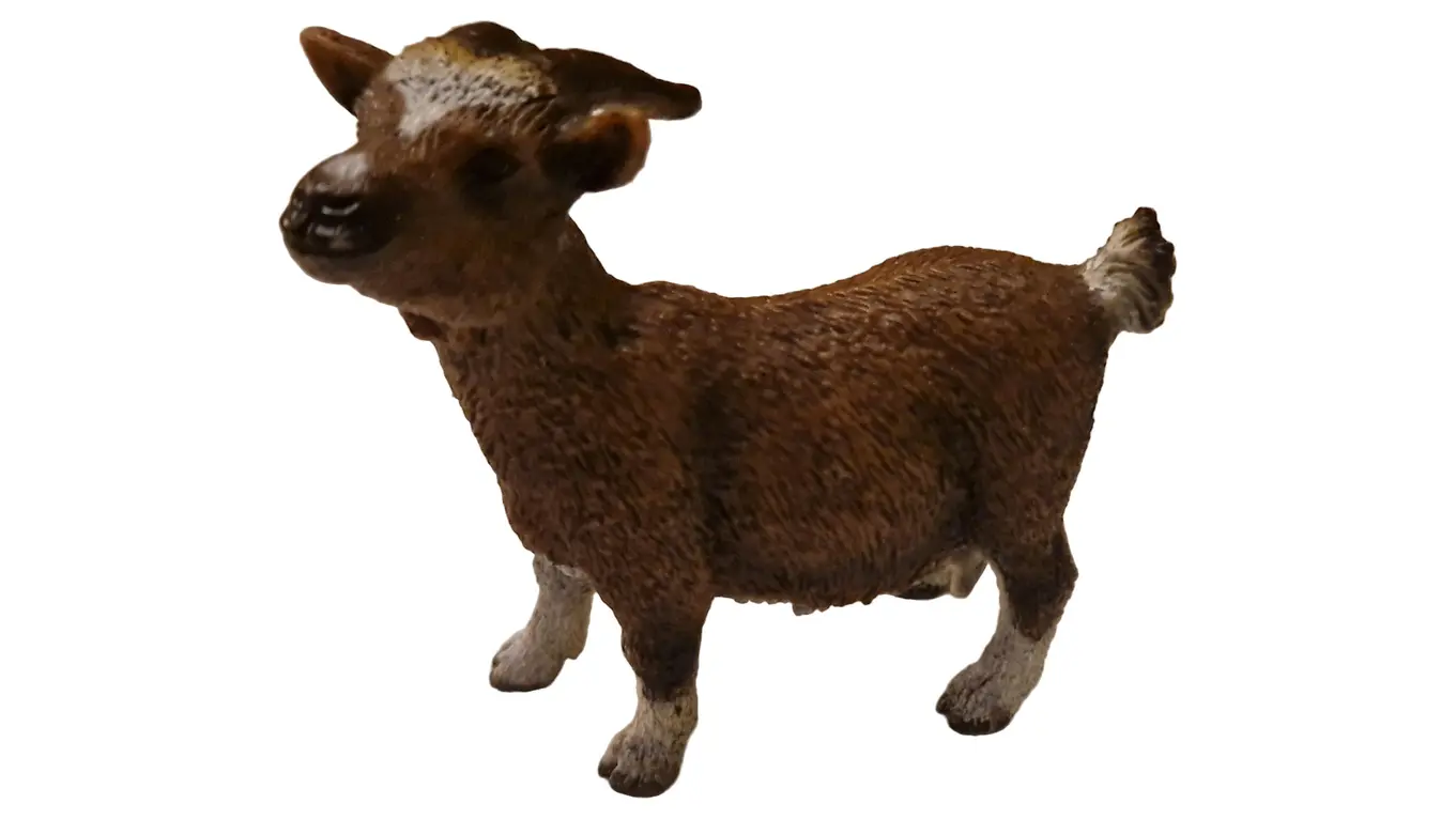 SCHLEICH Ziege Spielfigur Braun Kinder Bauernhof Tierfigur