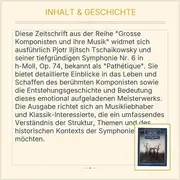 Vorschaubild 4 von 16 Tschaikowsky Symphonie 6 Pathétique Zeitschrift Musik