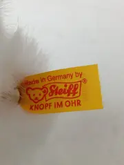 Vorschaubild 2 von Baby Kuscheltier Eisbär 17cm Weiß Knopf im Ohr Plüschtier 062889