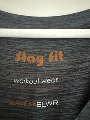 Vorschaubild 3 von BLWR Damen Sport Shirt Grau Gr. 40/L Stay Fit Workout Wear