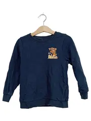 Vorschaubild 1 von Kinder Pullover T-Rex Motiv Gr. 98 Blau Langarm Jungen