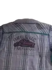 Vorschaubild 5 von Hemd Jungen Gr. 92 kariert Langarm blau grün Baumwolle