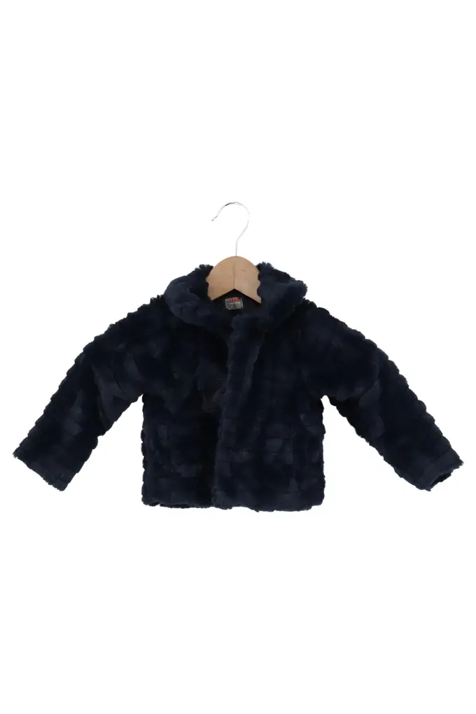 Kinderkleidung Kinderjacke Kanz KANZ Kinder Felljacke 80 Blau