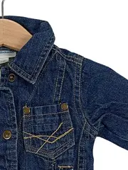 Vorschaubild 2 von Baby Jeansjacke Gr. 60/62 Blau Baumwolle Denim