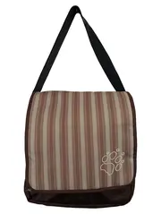 Vorschaubild 1 von Damen Umhängetasche Braun Gestreift Outdoor Schultertasche