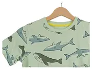 Vorschaubild 3 von Kinder T-Shirt Kurzarm Grün Tiermotiv Gr. 140