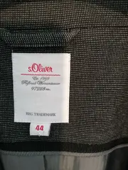 Vorschaubild 4 von Damen Blazer Gr. 44 Grau Business Büro Jacke Elegant