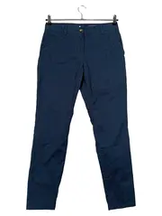 Vorschaubild 1 von Chino Damen Stoffhose Hose Slim Fit Gr. 36 Blau Baumwolle Stretch