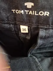 Vorschaubild 4 von Chino Damen Stoffhose Hose Slim Fit Gr. 36 Blau Baumwolle Stretch