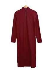 Vorschaubild 1 von Damen Cocktailkleid Gr. 32;XXS Rot Langarm Reißverschluss Modern