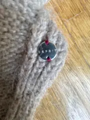 Vorschaubild 4 von Damen Poncho Rollkragen Beige Einheitsgröße Strick Mohair Mix