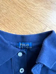 Vorschaubild 2 von Langarm Poloshirt Kinder Gr. 128 Blau Baumwolle