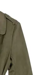 Vorschaubild 3 von Damen Trenchcoat Oliv Gr. 34/XS Modern Langarm Polyester Elasthan