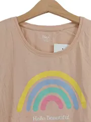 Vorschaubild 3 von Pullover Rosa Regenbogen Print Hello Beautiful Kinder Gr. 158