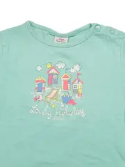 Vorschaubild 2 von Kinder T-Shirt Türkis Gr. 80 Strandmotiv Lovely Holiday