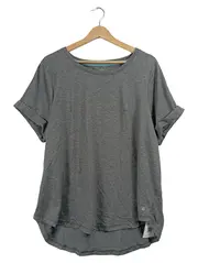 Vorschaubild 1 von Damen Sport Shirt Performance Grau Meliert Gr. XL Kurzarm