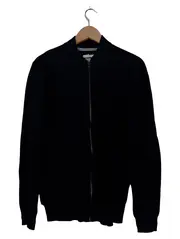 Vorschaubild 1 von Herren Strickjacke Schwarz Gr. 48/M Reißverschluss Casual