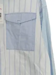 Vorschaubild 2 von EDC Herren Freizeithemd Langarm Gestreift Blau Gr. 54/XXL Baumwolle