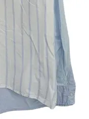 Vorschaubild 3 von EDC Herren Freizeithemd Langarm Gestreift Blau Gr. 54/XXL Baumwolle