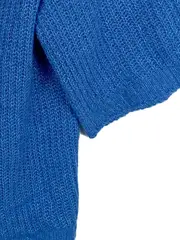 Vorschaubild 2 von Damen Strickjacke 3/4 Arm Blau Gr. 36 Strickmuster Casual