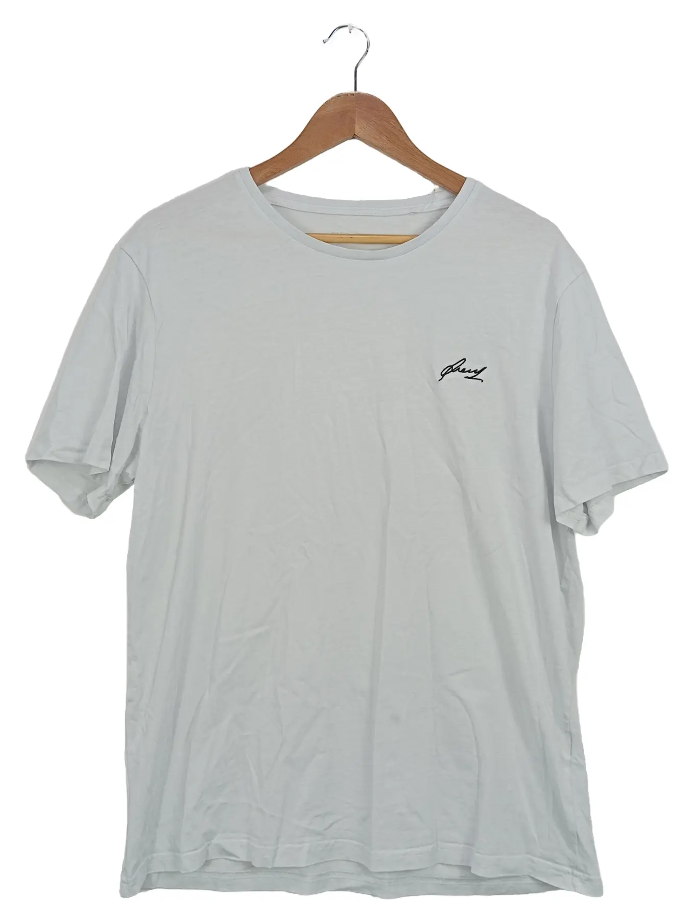 PIER ONE Herren T-Shirt Grau Gr. XL Casual Baumwolle Logo Print Freizeit