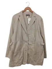 Vorschaubild 1 von W.O.B World of Basics Damen Leichte Jacke Blazer Gr. 52 Beige Baumwolle