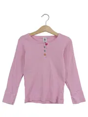 Vorschaubild 1 von Langarmshirt Mädchen Gr. 126/128 Rosa Rippstrick