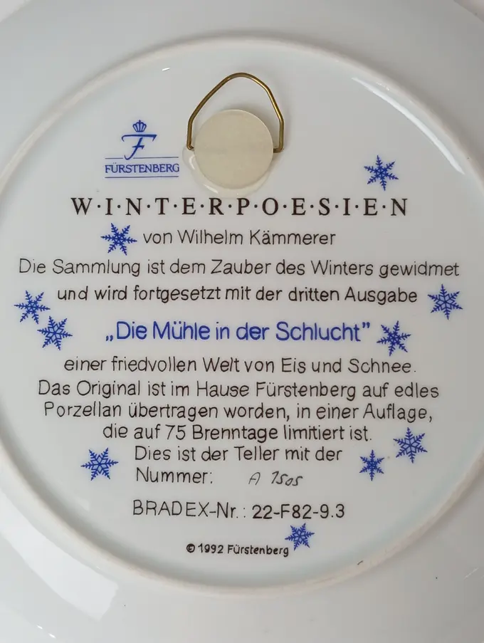 FÜRSTENBERG Sammelteller Bild 2