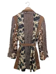 Vorschaubild 2 von Leichte Jacke Damen 36/S Braun Blumenmuster Bohemian