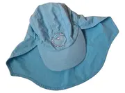 Vorschaubild 1 von Kinder Kappe Nackenschutz Gr. 80 Blau Casual Polyester Sonnenhut