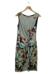 Vorschaubild 1 von Freizeitkleid Damen Gr. 38/M Mehrfarbig Floral Elegant Viskose Midi
