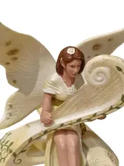 Vorschaubild 2 von Fee mit Harfe Spielfigur beige Kinder Fantasy 9cm