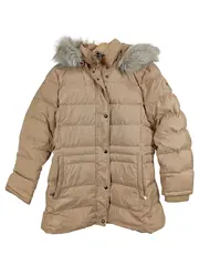 Vorschaubild 1 von Damen Steppjacke Winterjacke Kapuze Beige Gr. L