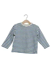 Vorschaubild 1 von Kinder Langarmshirt Gr. 104 gestreift Blau Casual Maritim